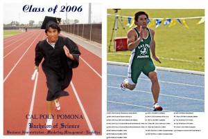 Vince graduated with honors after setting many records at Cal Poly Pomona